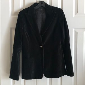Tahari Black Velour Blazer